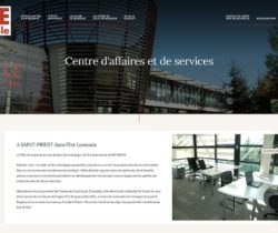 Conception et réalisation site internet Parc technologique Le Pole Saint Priest