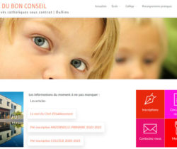 Conception et realisation site internet-Oullins-ecole et college La camille 2019